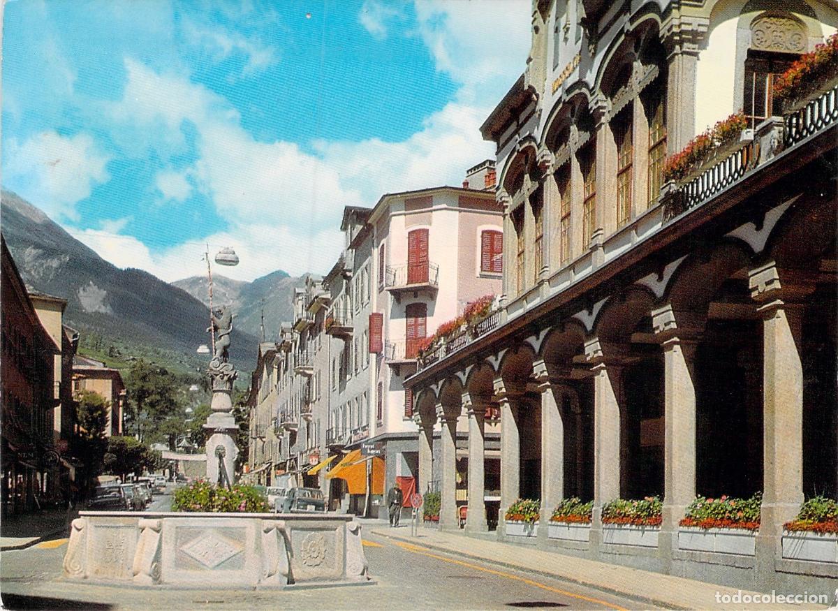 Postales: Postal Sion Valais Suiza - La Grenette, Fuente y Grand Pont Urbano