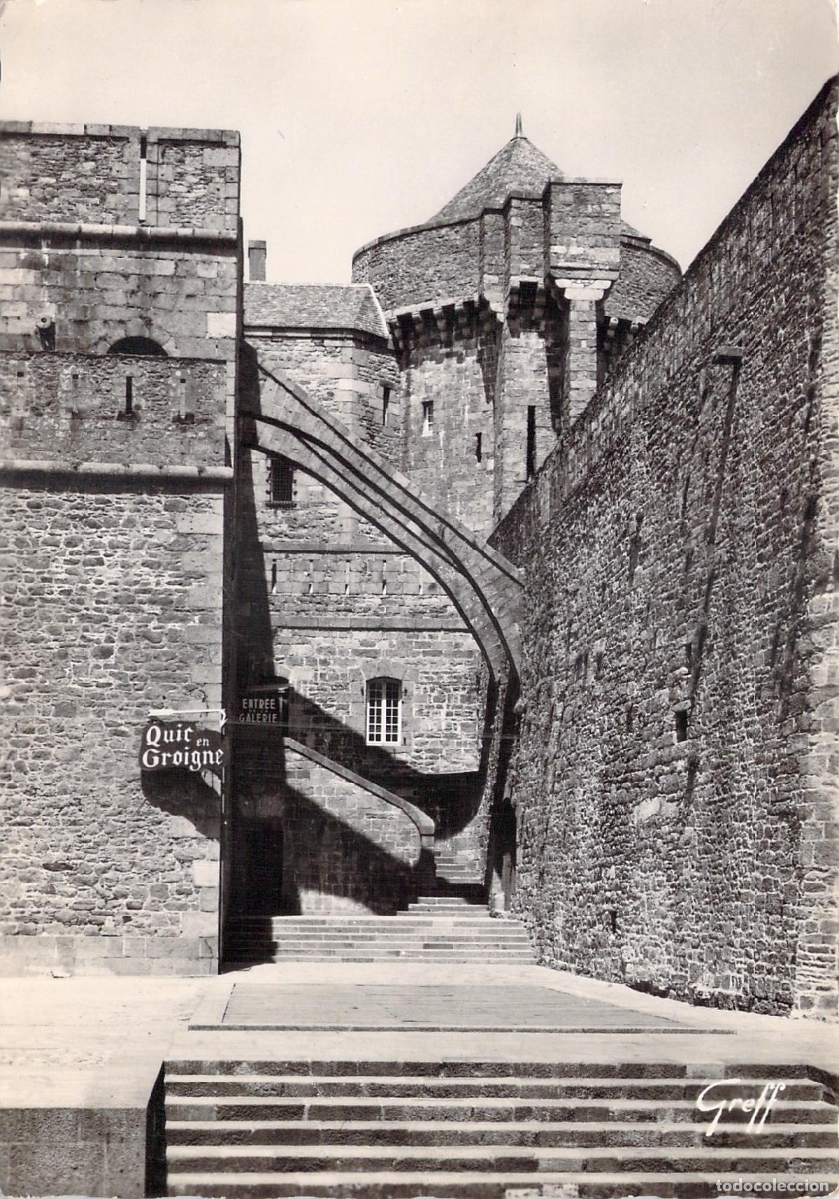 Cartes Postales: Postal Saint-Malo Breta&ntilde;a. Torre Quic en Groigne (1498) Murallas