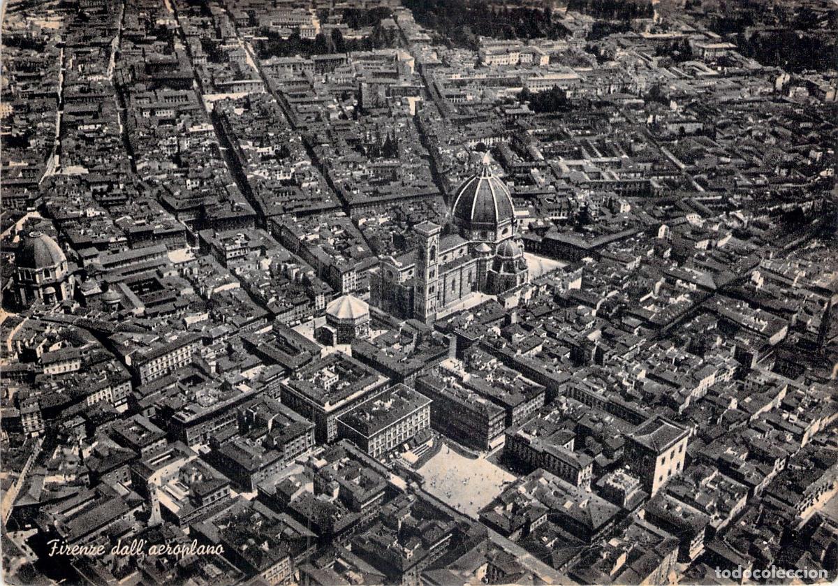 Cartes Postales: Postal Vista A&eacute;rea de Florencia Italia, El Duomo y Centro Hist&oacute;rico