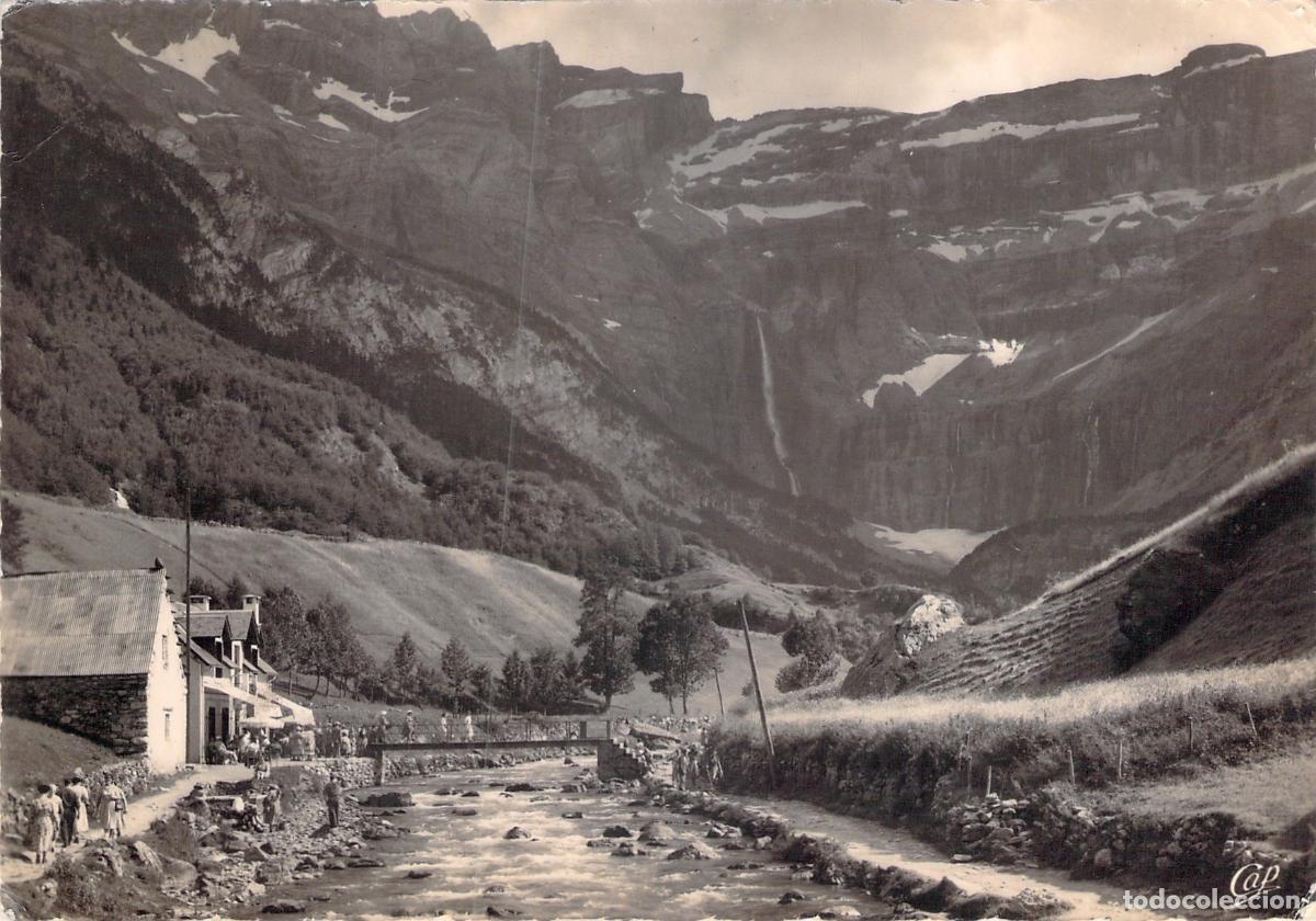 Cartes Postales: Postal Gavarnie Francia: Circo Glaciar y Gran Cascada, Pirineos Franceses