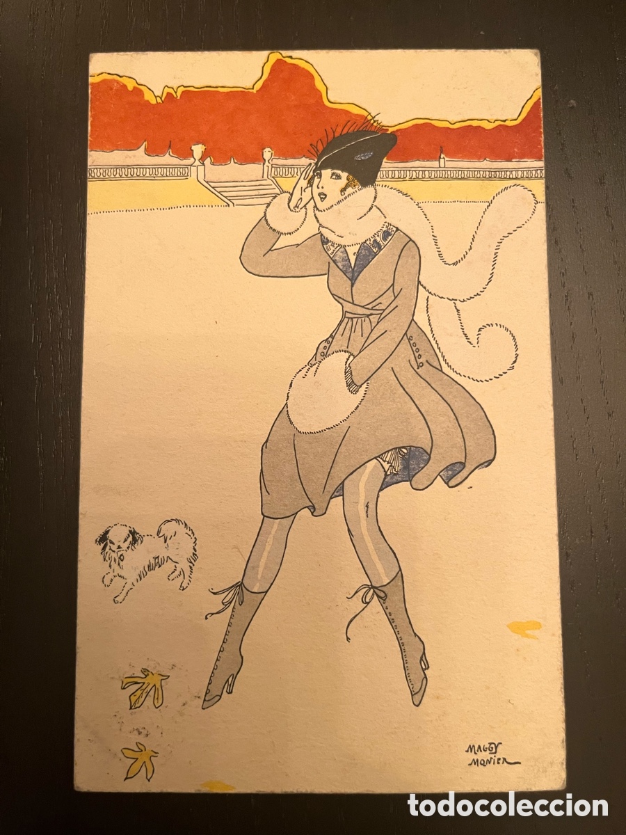 Postkarten: Postal inicios del Art Deco. 1918