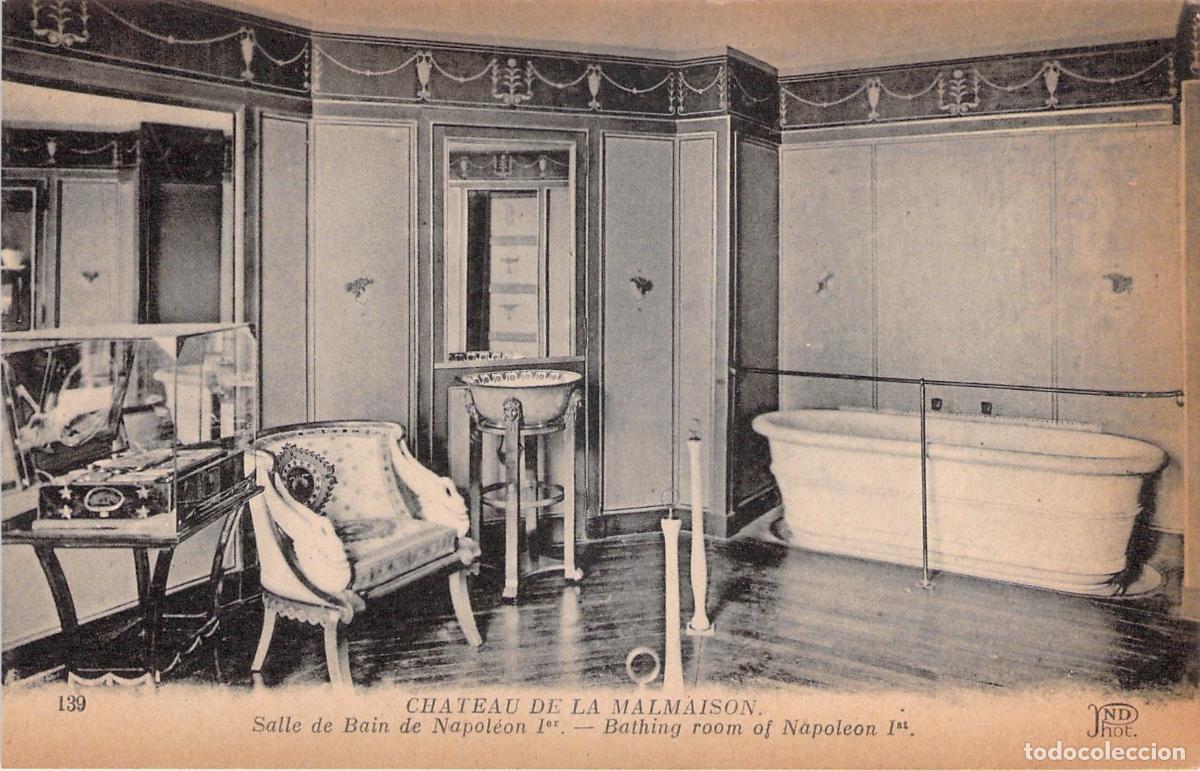 Cartes Postales: Postal Castillo Malmaison - Sala Ba&ntilde;o de Napole&oacute;n I - Francia