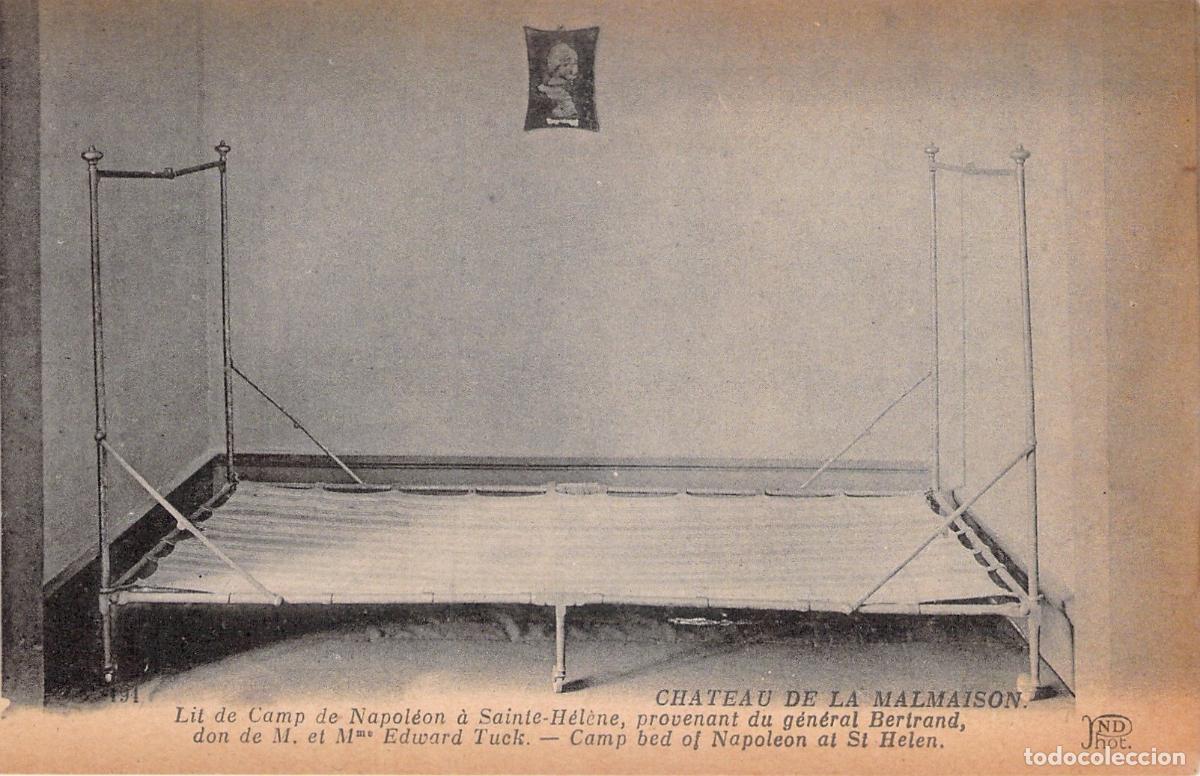 Cartes Postales: Postal Cama de Campa&ntilde;a de Napole&oacute;n en el Castillo de Malmaison, Francia.