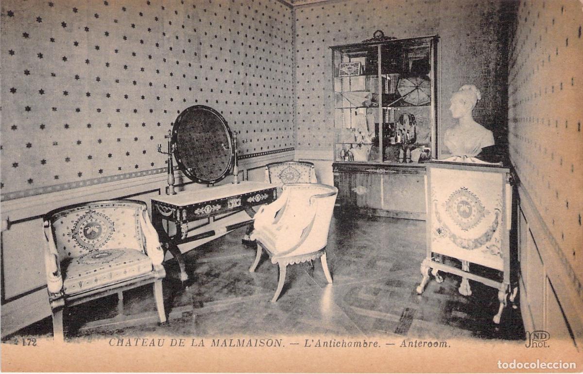 Postales: Postal Castillo de la Malmaison, Francia - Interior, Antichambre, Mobiliario Imperio
