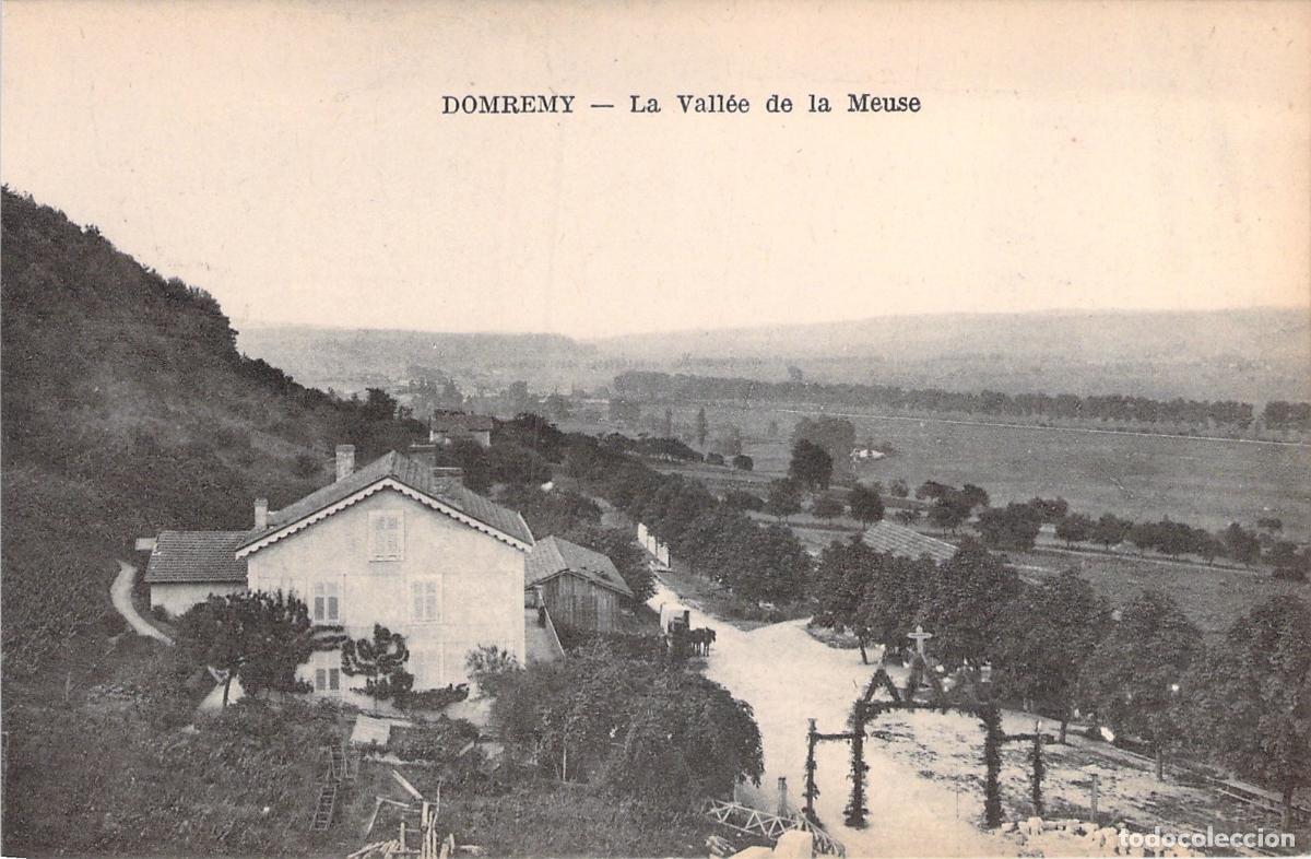Cartes Postales: Postal DOMREMY - Vista del Pueblo y Valle del Mosa, Lorena, Francia