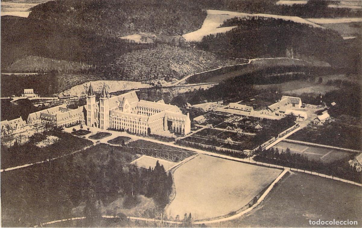 Postkarten: Postal Maredsous, B&eacute;lgica - Abad&iacute;a, Vista A&eacute;rea del Monasterio Neog&oacute;tico