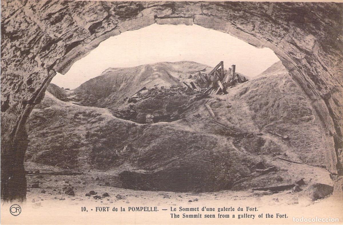 Postais: Postal Fort de la Pompelle, Cima de Galer&iacute;a del Fuerte, Ruinas I Guerra Mundial