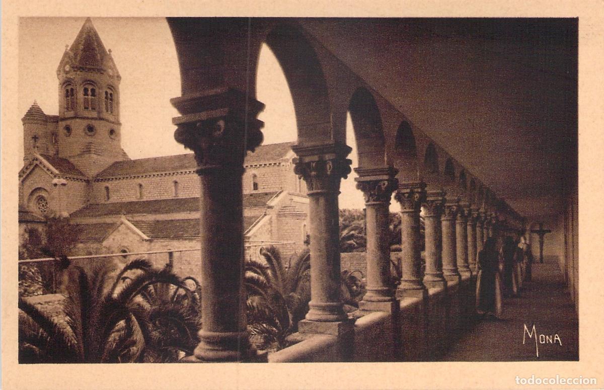 Postkarten: Postal &Icirc;le Saint-Honorat, Monasterio, Galer&iacute;a del Claustro del Noviciado