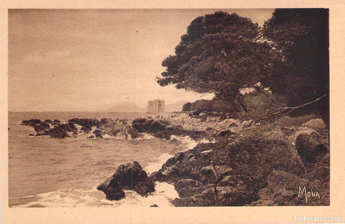 Postales: Postal Monasterio Fortificado &Icirc;le Saint-Honorat, Vista Costera, Costa Azul Francia