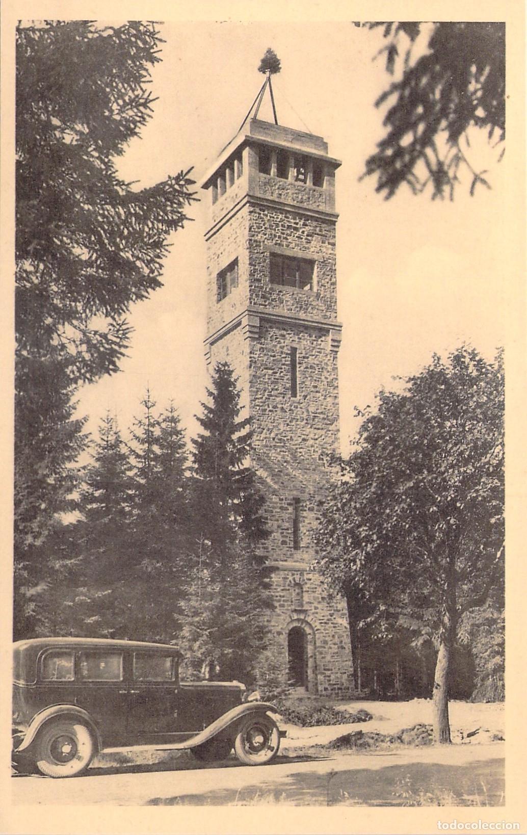 Postcards: Postal Torre de Observaci&oacute;n Botrange, Alta Fagnes, Punto m&aacute;s Alto B&eacute;lgica