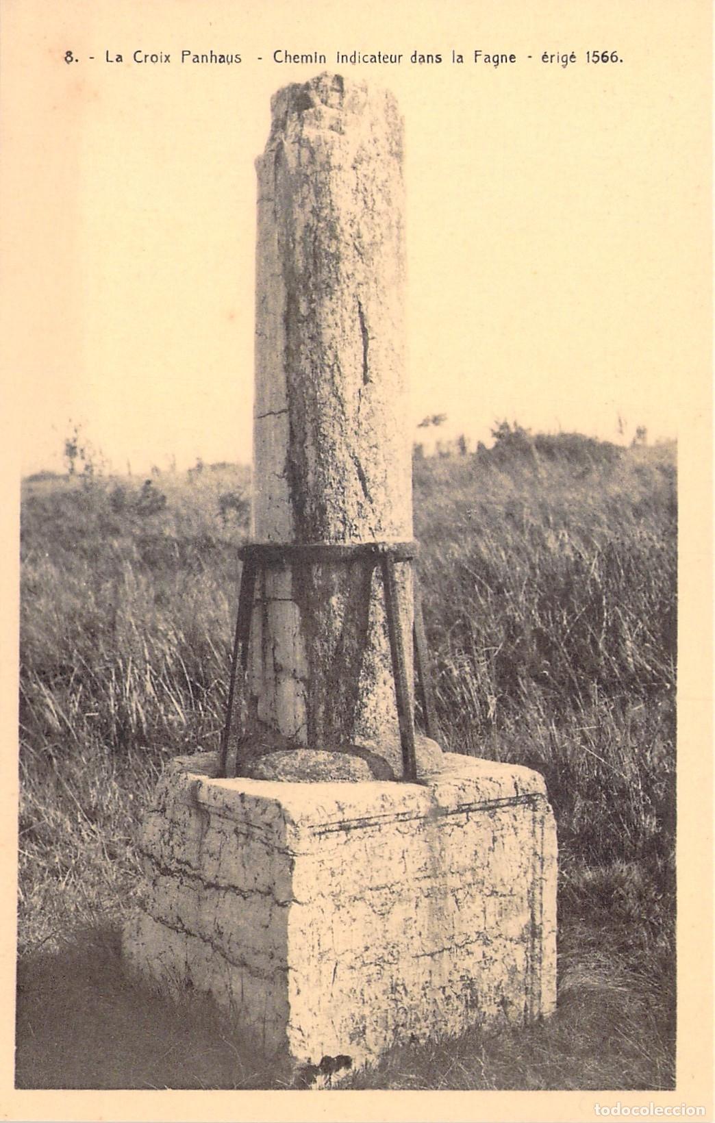 Postkarten: Postal La Cruz Panhaus, Monumento Hist&oacute;rico, 694m, Alta Fagne, B&eacute;lgica