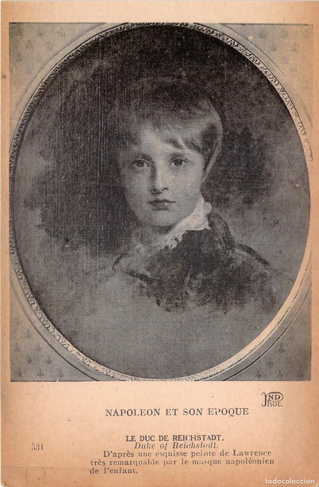 Postales: Postal Retrato Duque de Reichstadt Napole&oacute;n II Cromo Historia Francesa