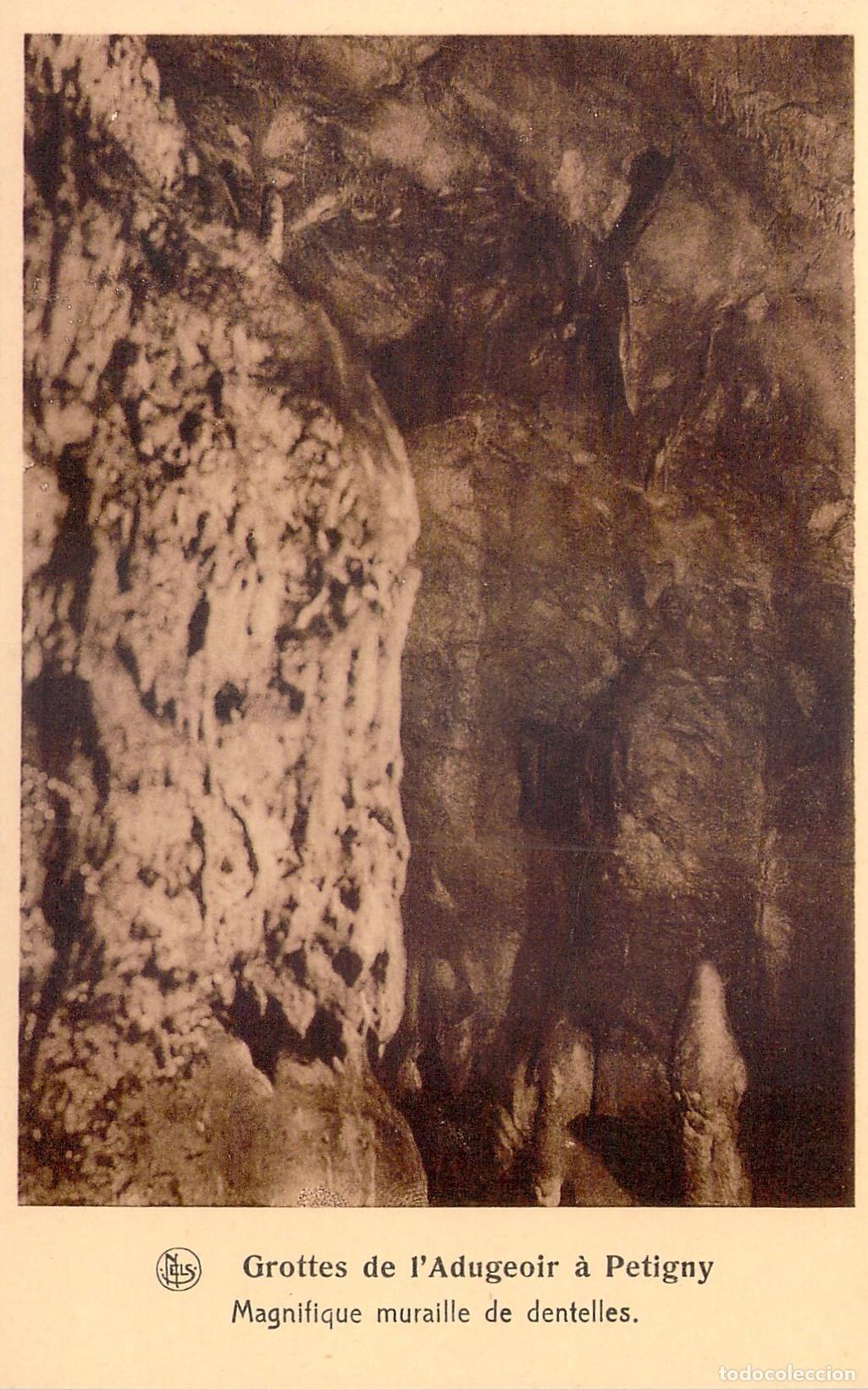 Cartoline: Postal Gruta de l'Adugeoir Petigny B&eacute;lgica Formaciones Geol&oacute;gicas Espeleolog&iacute;a