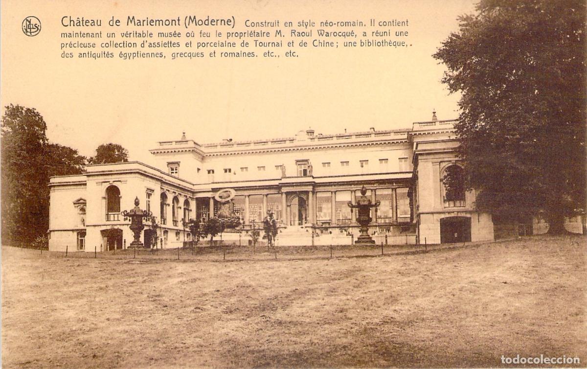 Cartoline: Postal Ch&acirc;teau de Mariemont (Moderno) B&eacute;lgica - Arquitectura Neo-Romana