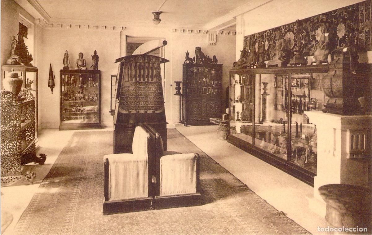 Postales: Postal Ch&acirc;teau de Mariemont B&eacute;lgica - Sala de Bronces Arte Extremo Oriente