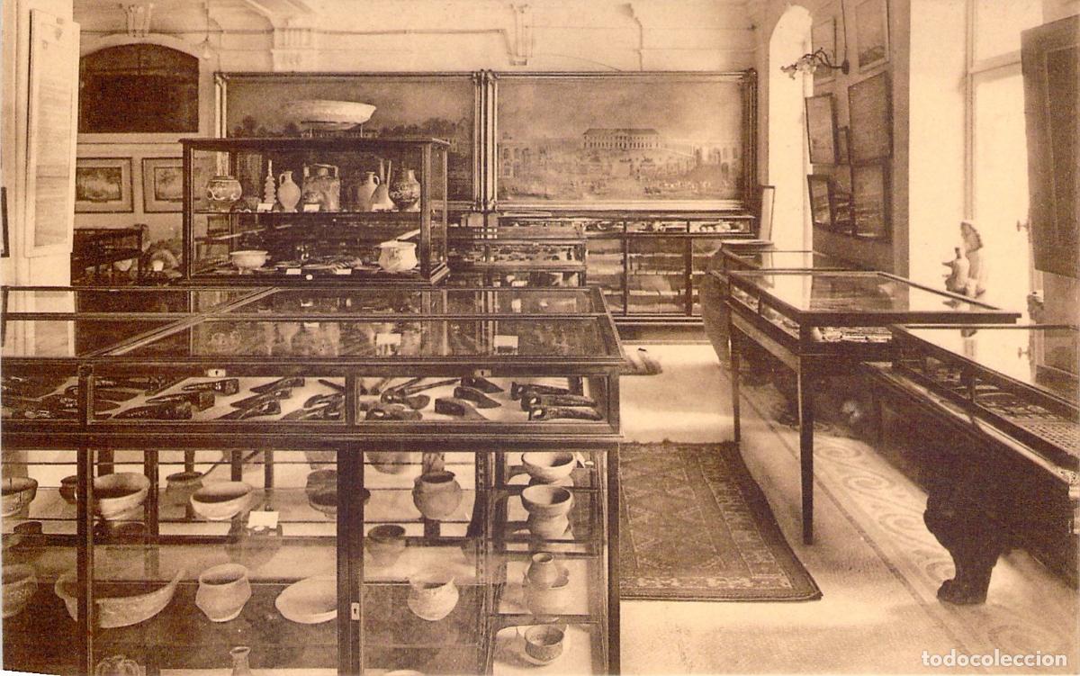 Postcards: Postal B&eacute;lgica - Museo Arqueol&oacute;gico del Castillo de Mariemont, Interior, Gabinetes