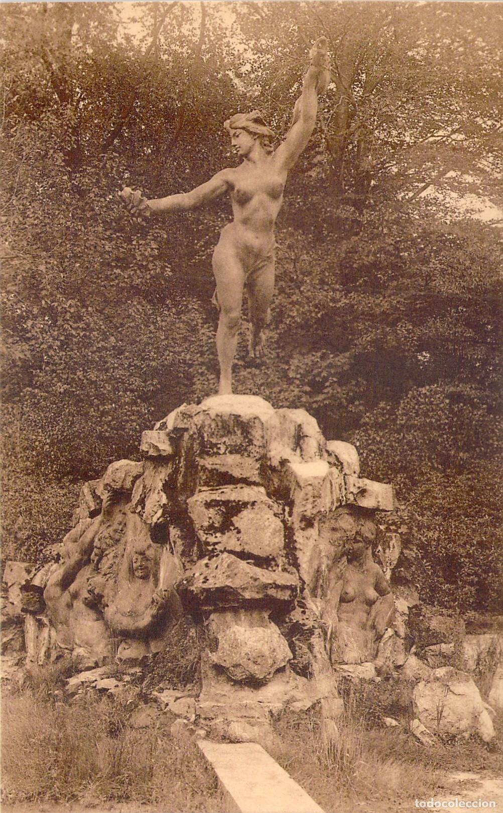 Postais: Postal Parque de Mariemont B&eacute;lgica - Escultura La Source Jef Lambeaux