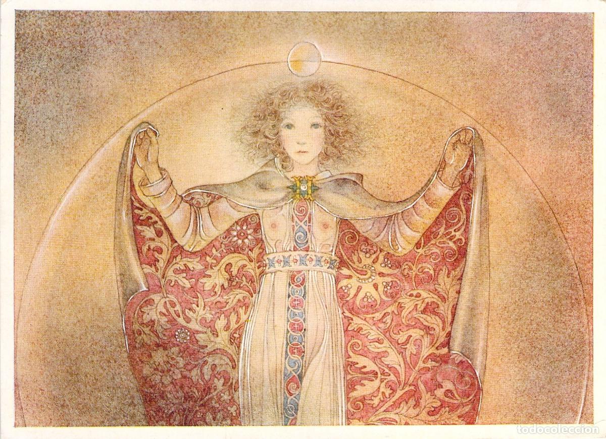 Postales: Postal de Arte Sulamith W&uuml;lfing - El Alma Inmortal - Figura Aleg&oacute;rica Alemana
