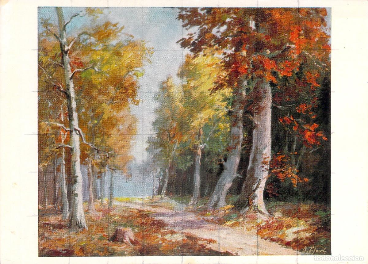 Postkarten: Postal Arte Alfred Scharl Bosque de Oto&ntilde;o, Starnberg, Alemania