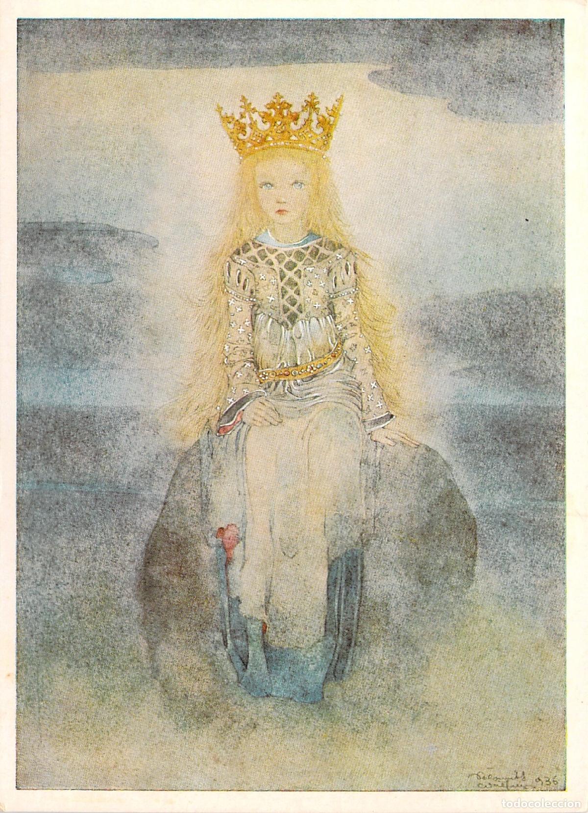 Postais: Postal de Sulamith W&uuml;lfing, Reina/Princesa con Corona, Arte Fant&aacute;stico