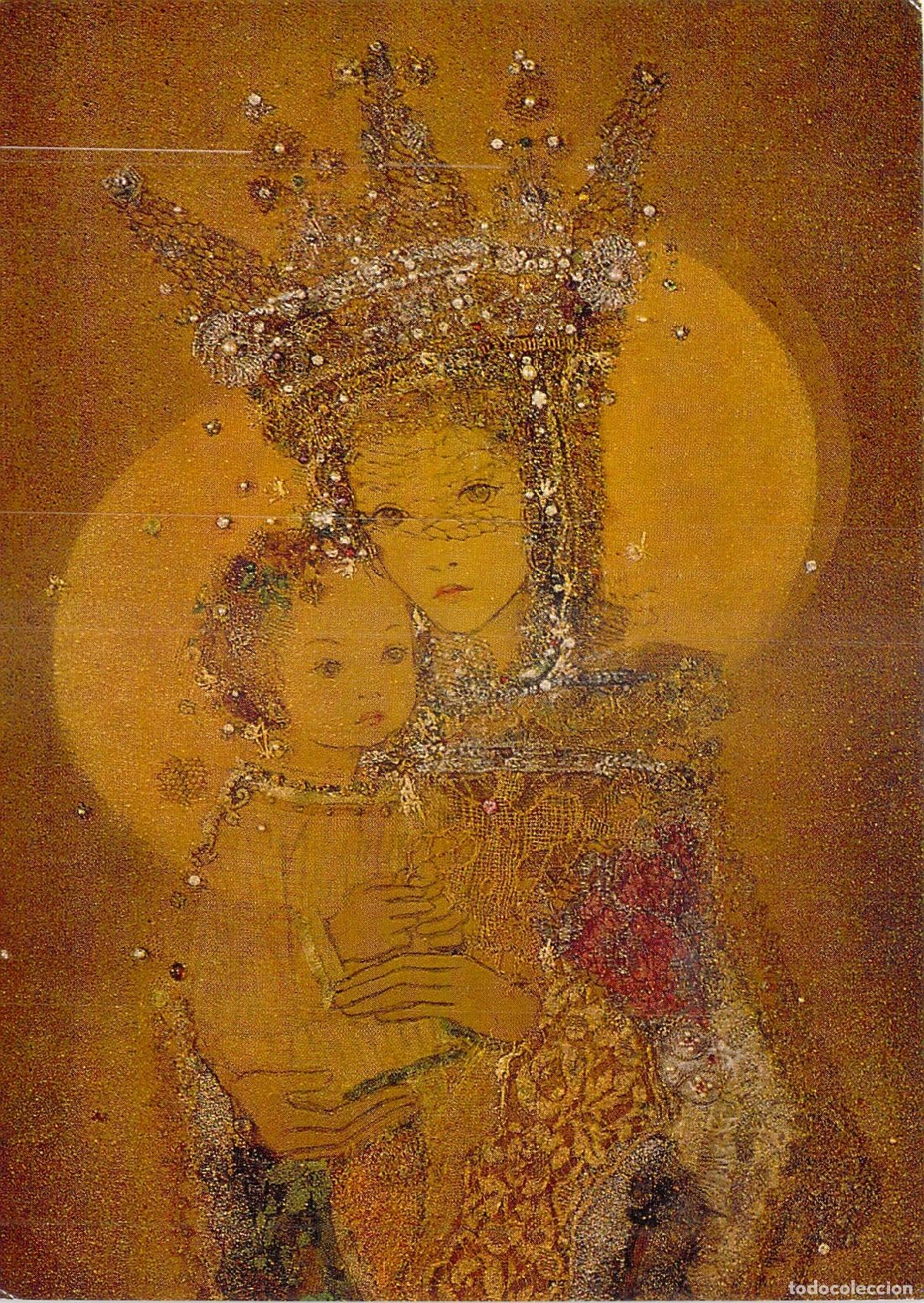 Postais: Postal Sulamith W&uuml;lfing, Madona con Ni&ntilde;o Jes&uacute;s, Arte M&iacute;stico, Serie 58