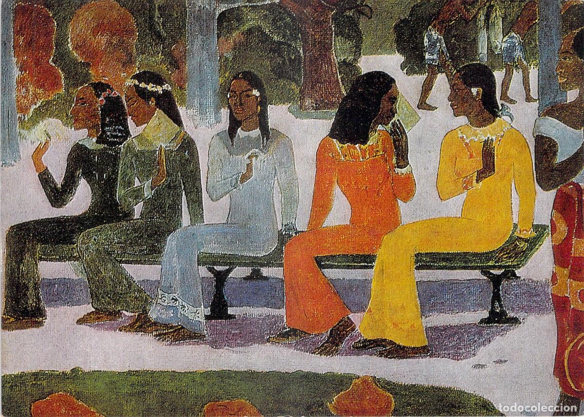 Postais: Postal Arte Ta Matete El Mercado Paul Gauguin Museo Basel Pintura Polinesia