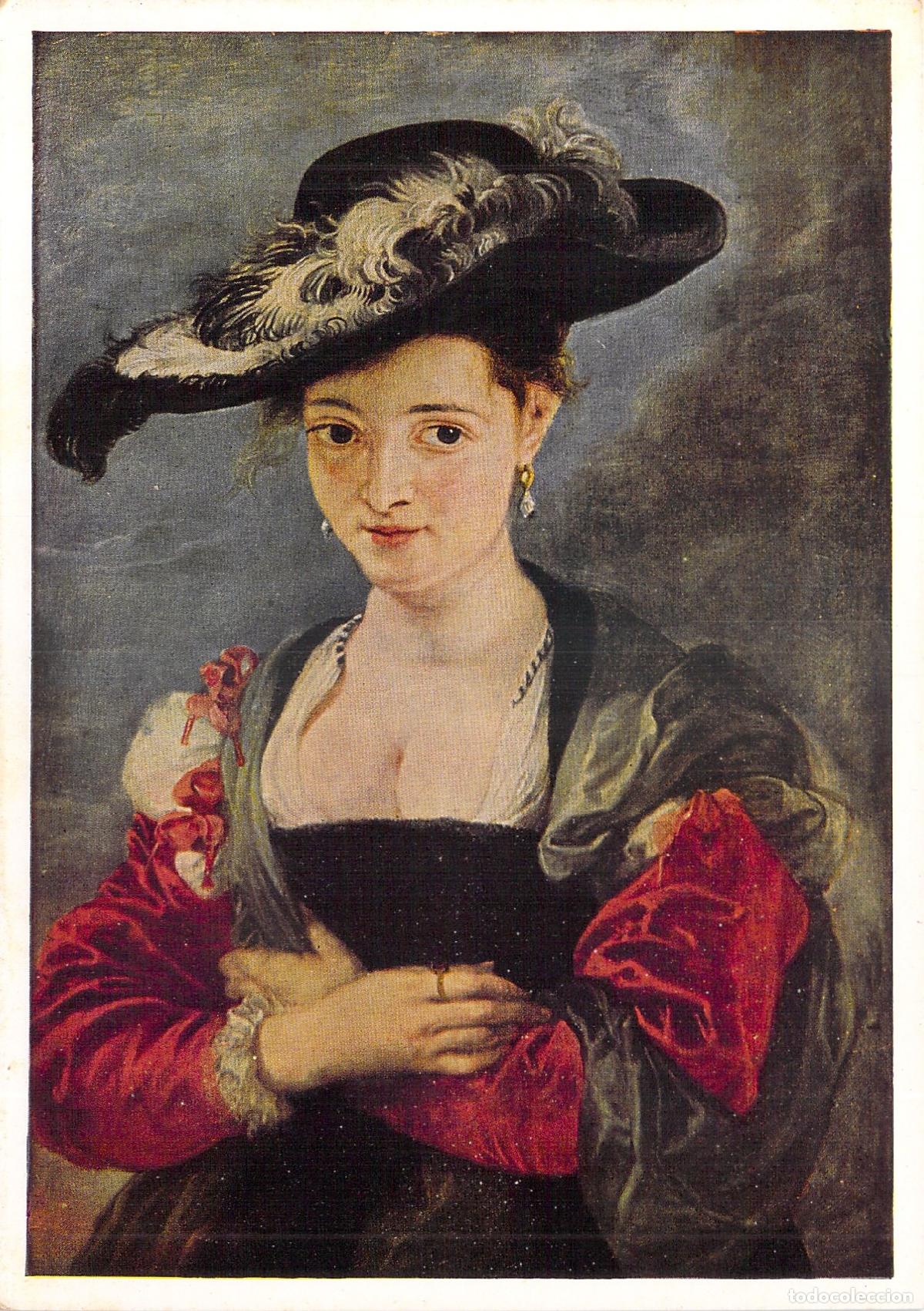Postkarten: Postal Arte: Retrato &rdquo;Le Chapeau de Paille&rdquo; (El Sombrero de Paja) de Rubens