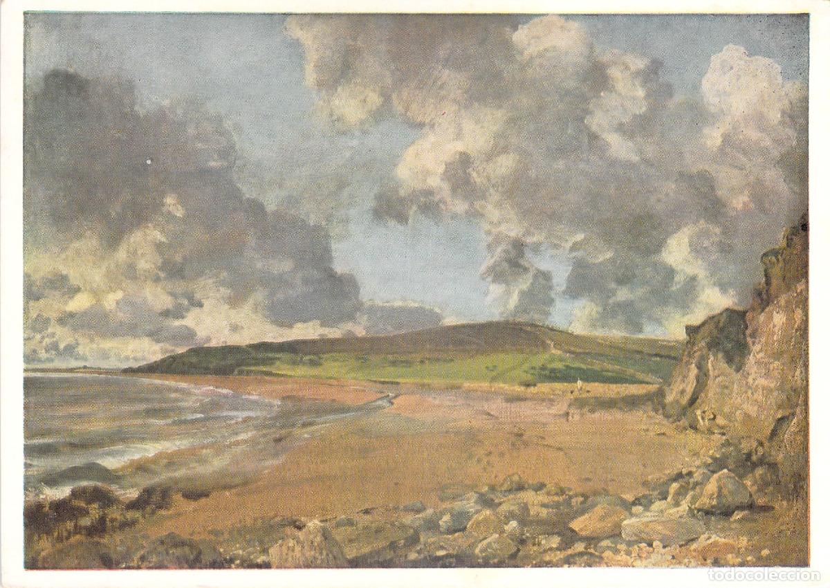 Postais: Postal John Constable - Bah&iacute;a de Weymouth (Inacabada) - Galer&iacute;a Nacional Londres