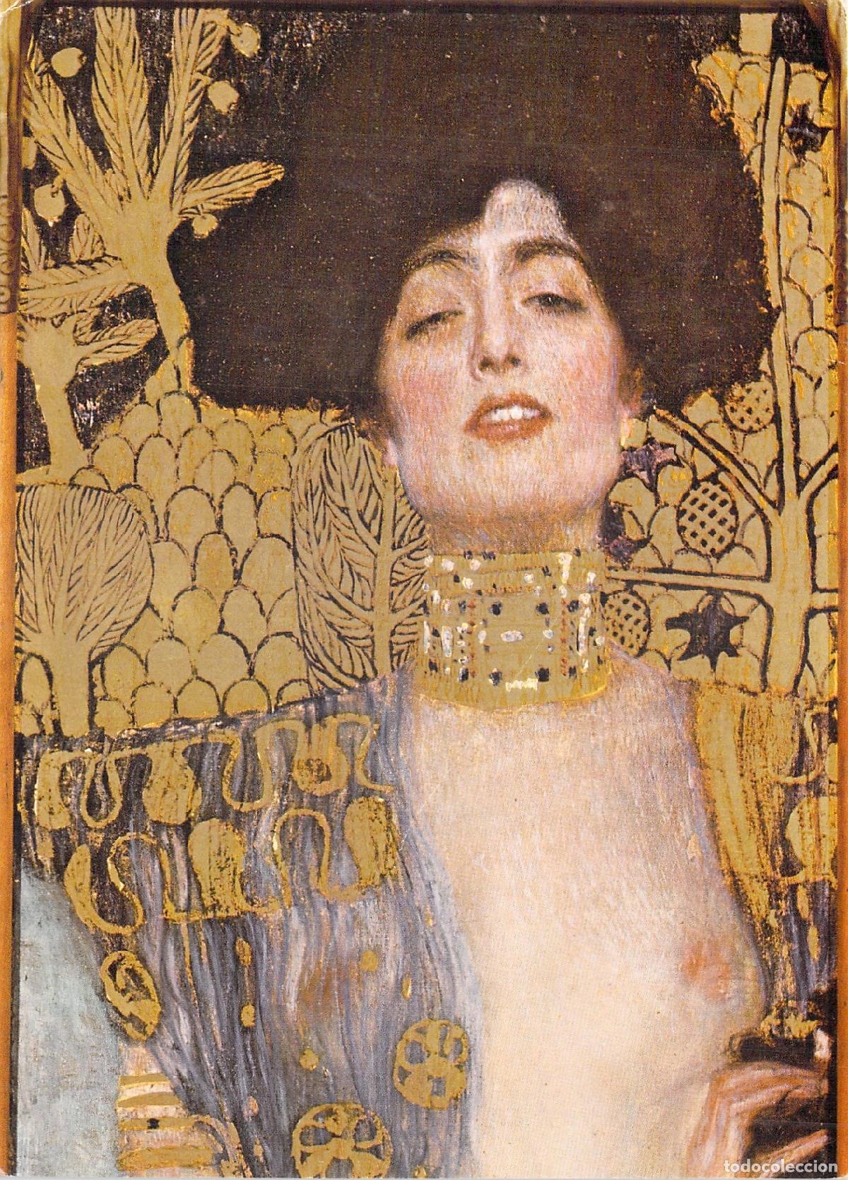 Postais: Postal Detalle Judith I Gustav Klimt Viena Arte Secesi&oacute;n Vienesa Retrato Mujer