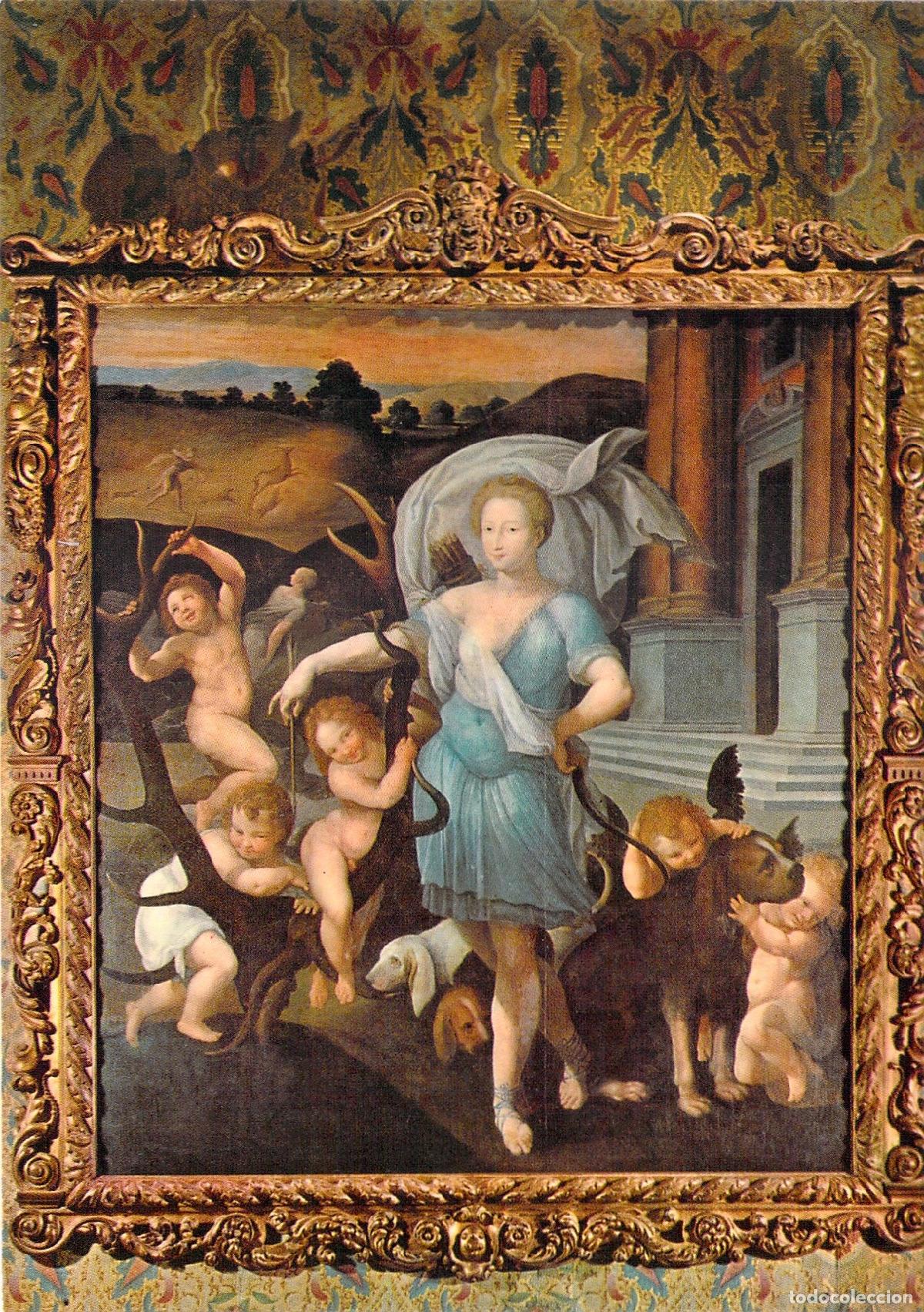 Cartes Postales: Postal Reproducci&oacute;n Pintura Diane de Poitiers, Castillo de Chenonceau, Loira