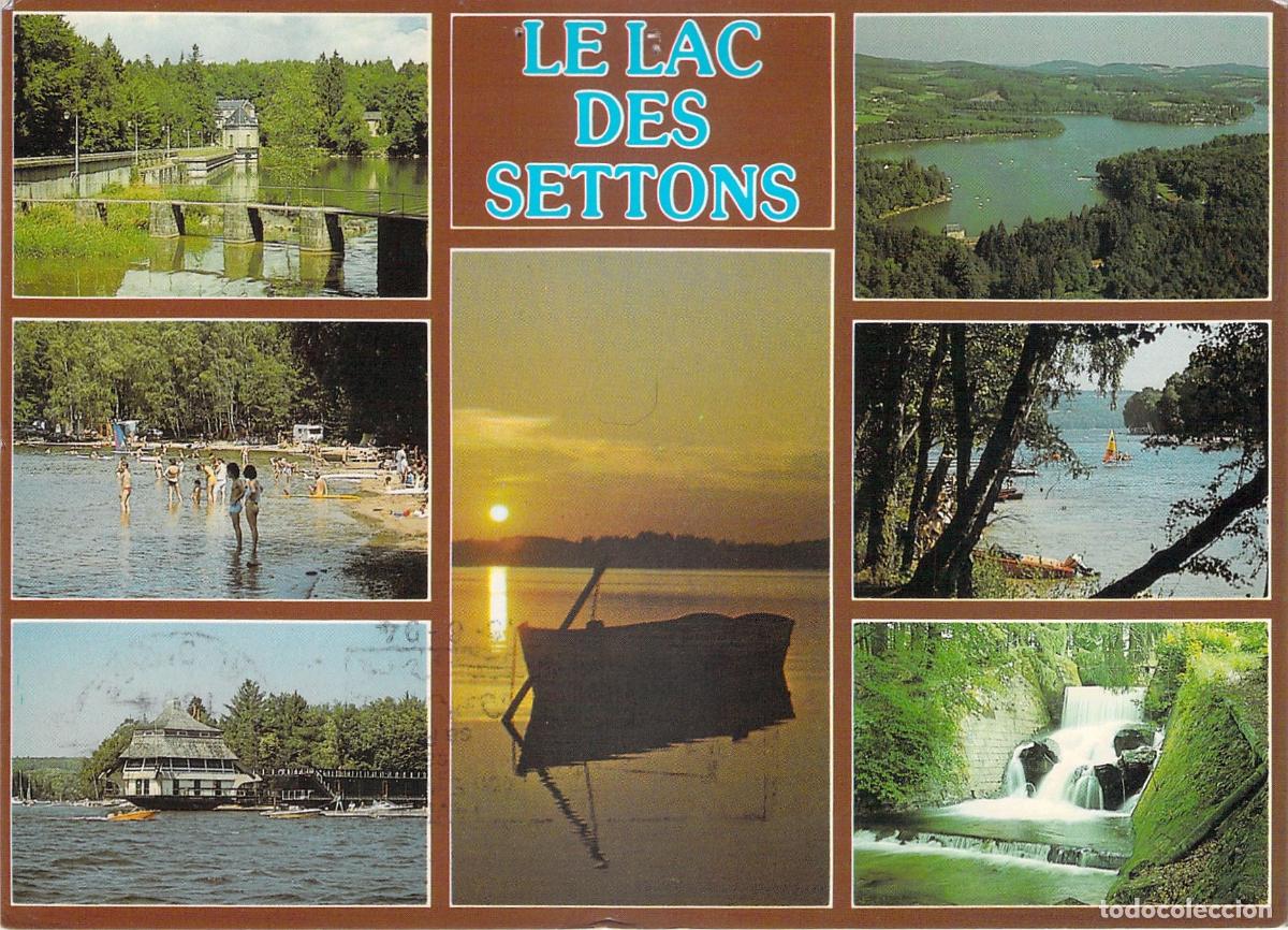 Postkarten: Postal del Lac des Settons (Ni&egrave;vre) - Escenas M&uacute;ltiples, Parque Regional Morvan.