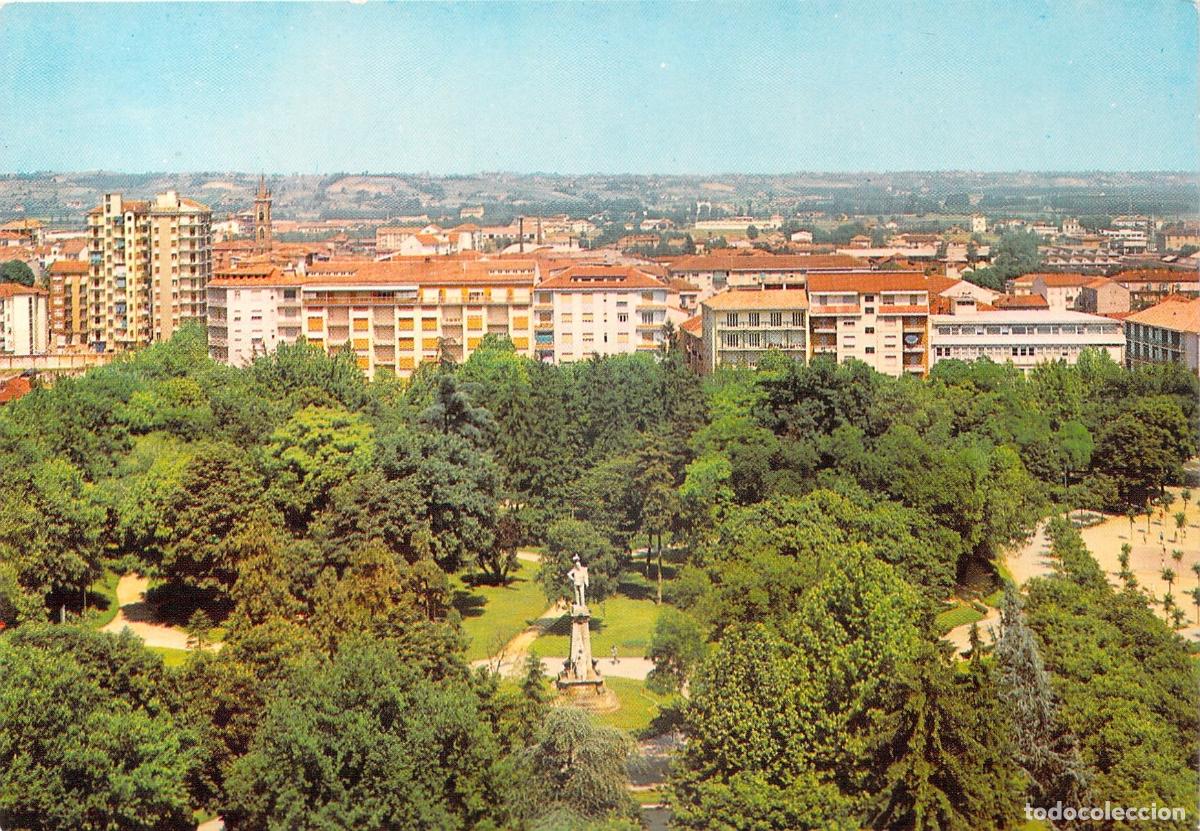 Cartes Postales: Postal Panor&aacute;mica de Asti, Italia - Jardines y Vista Urbana