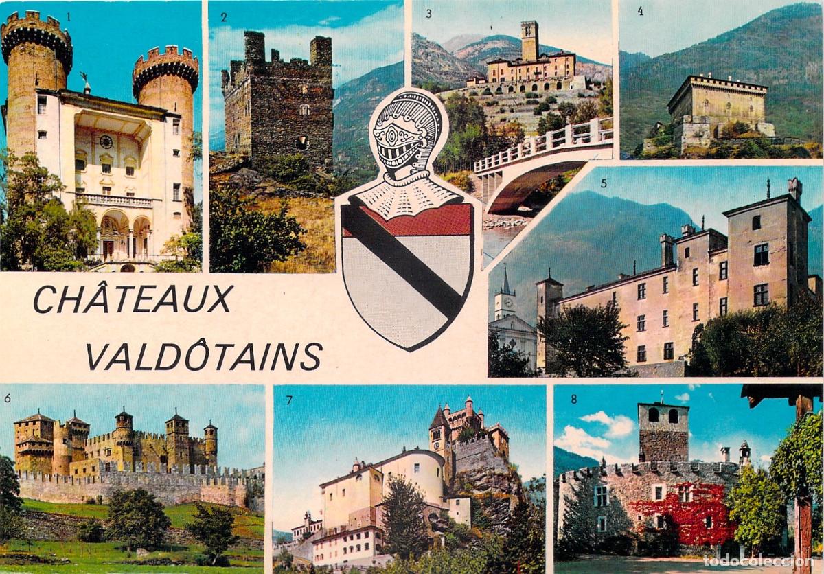 Postales: Postal Castillos Valdostanos Italia Valle de Aosta Colecci&oacute;n Monumentos Hist&oacute;ricos