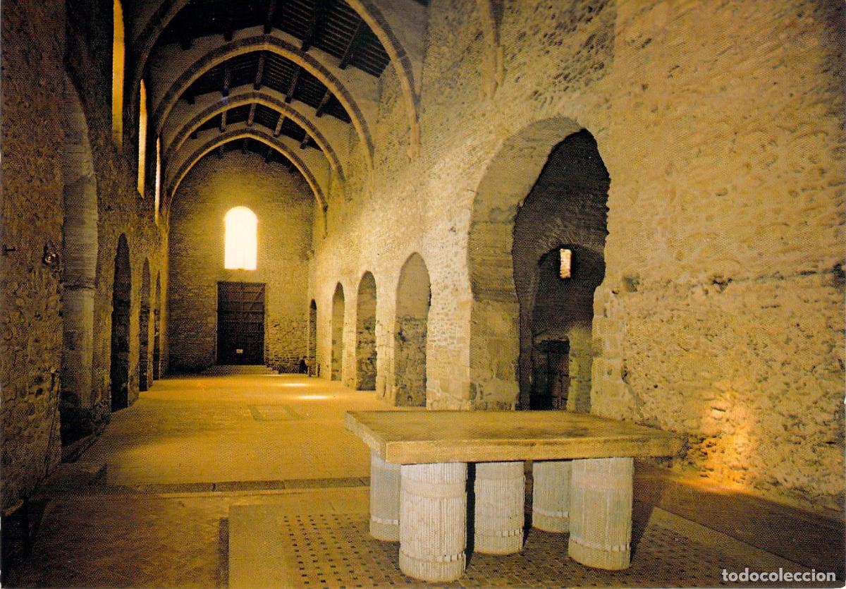 Cartes Postales: Postal Abad&iacute;a Saint-Michel-de-Cuxa, Nave e Interior de la Iglesia, Francia
