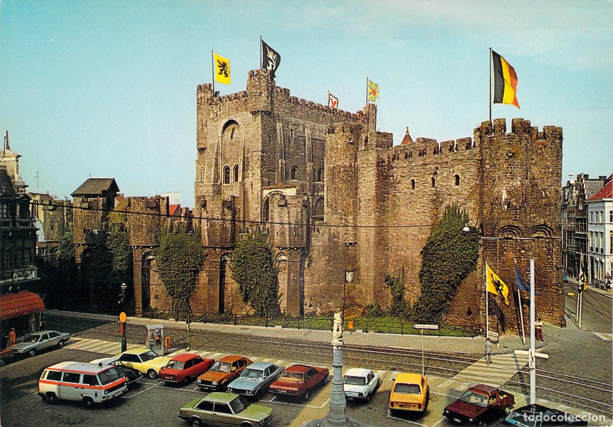 Postcards: Postal Gante B&eacute;lgica - Castillo de los Condes 's Gravensteen - Arquitectura