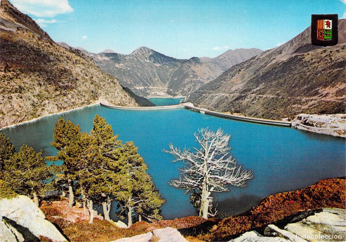 Cartoline: Postal del Barrage de Cap-de-Long y Lac d'Oredon, Altos Pirineos, Francia