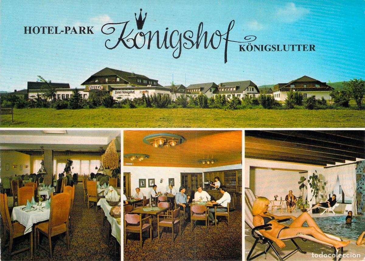 Cartoline: Postal Hotel-Park K&ouml;nigshof en K&ouml;nigslutter, Alemania - Vistas M&uacute;ltiples