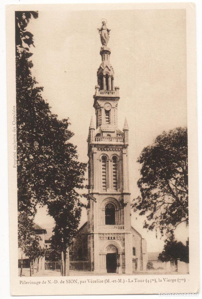 Postkarten: Postal principios del XX- Peregrinaje de Nuestra Se&ntilde;ora de Siena-Francia-sin circular-