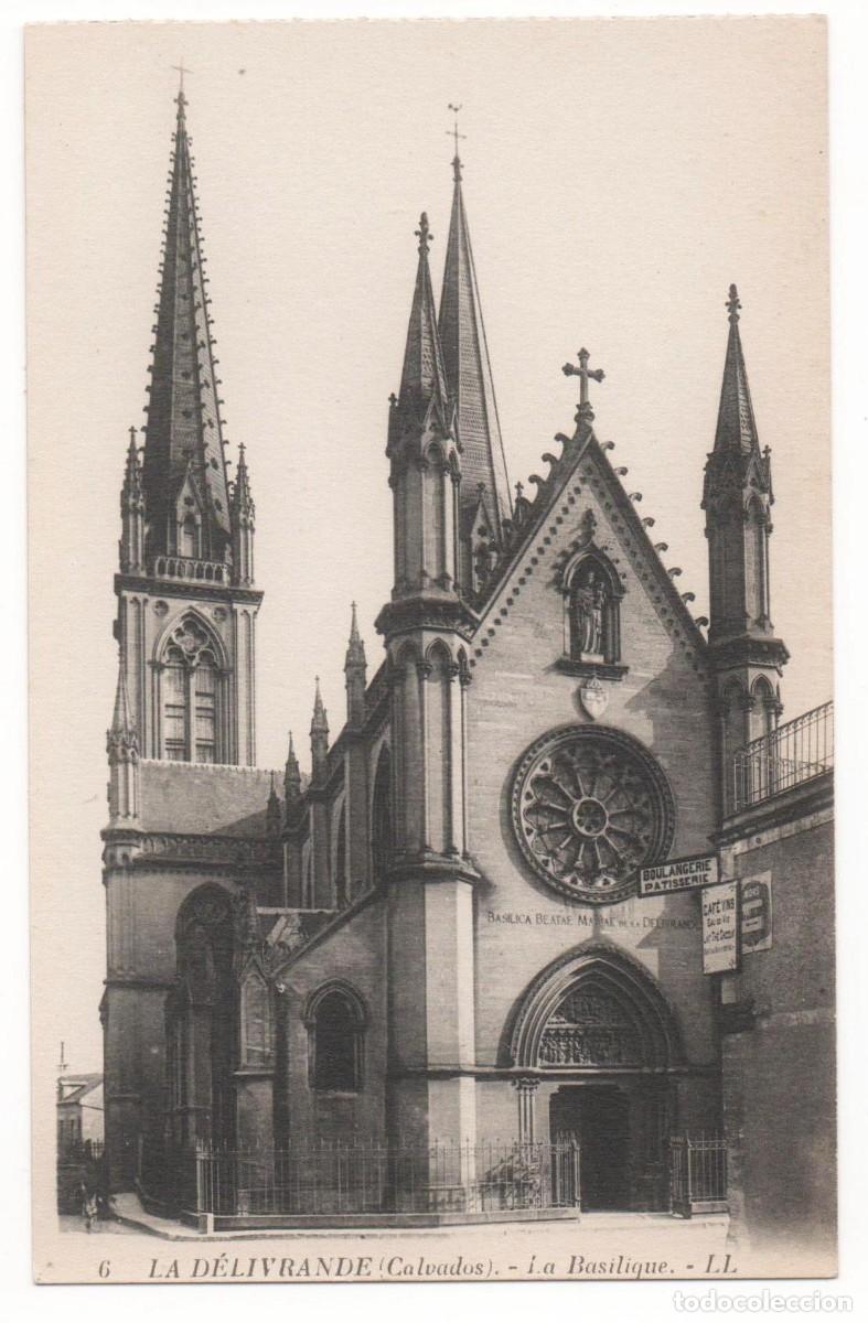 Cartoline: Postal principios del XX- Notre Dame de la Delivrande-Douvres-Francia-sin circular-