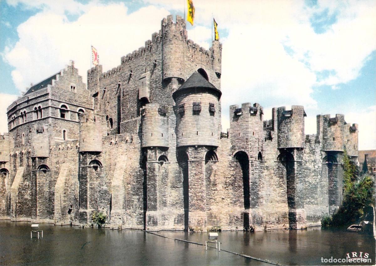 Cartes Postales: Postal Gante B&eacute;lgica - Castillo de los Condes Gravensteen - Arquitectura