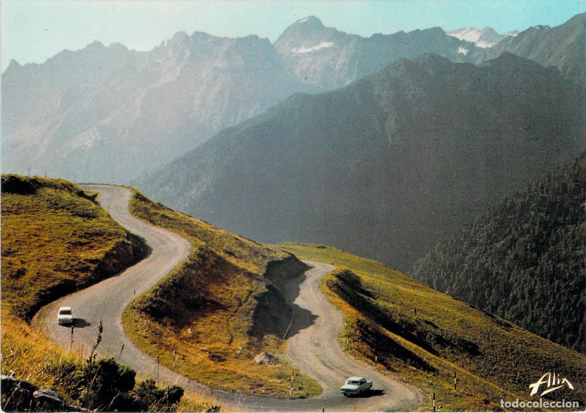Cartes Postales: Postal de Superbagn&egrave;res, Luchon (Pirineos) - Carretera de monta&ntilde;a y Maladetta