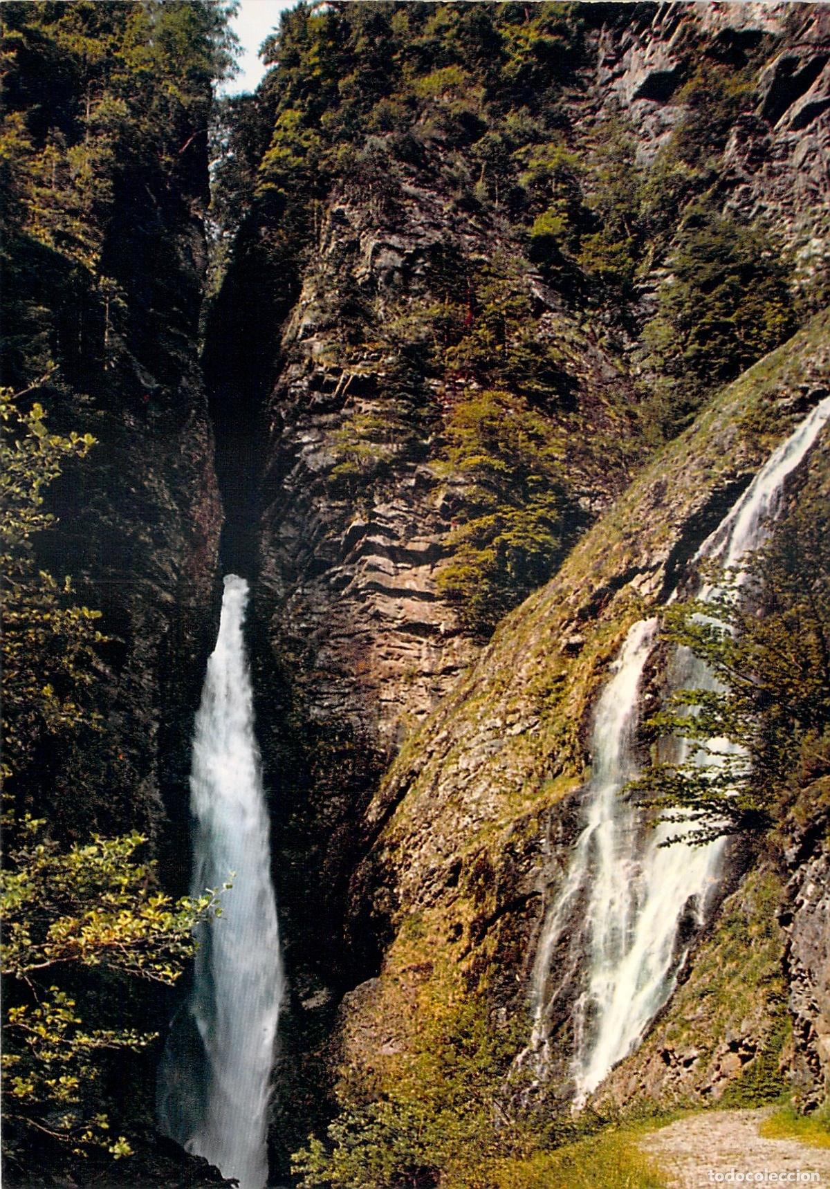 Cartes Postales: Postal Luchon - La Cascada del Infierno en el Valle del Lys, Pirineos Franceses