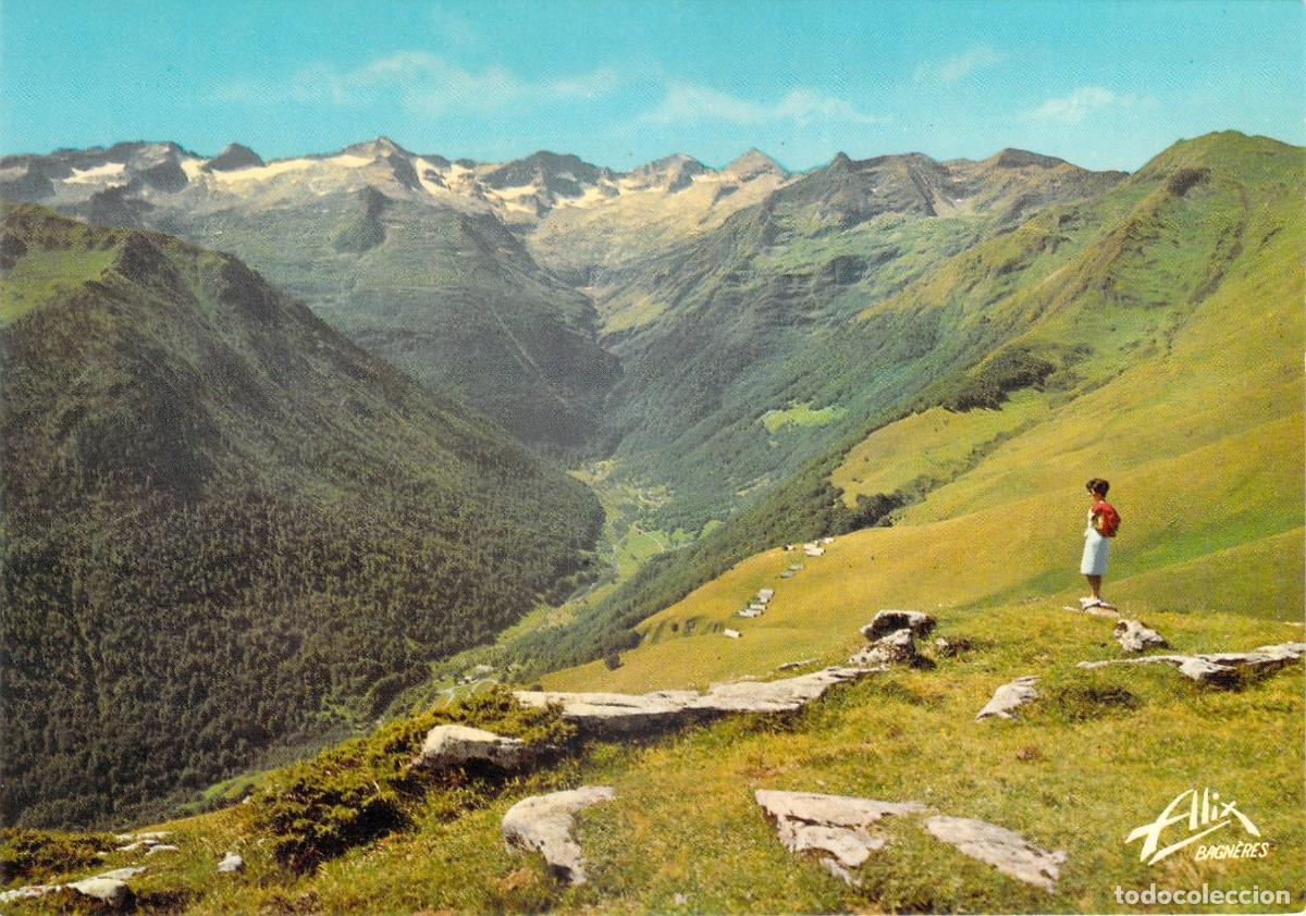Cartes Postales: Postal de Superbagn&egrave;res, Francia: Vista del Valle del Lys en los Pirineos