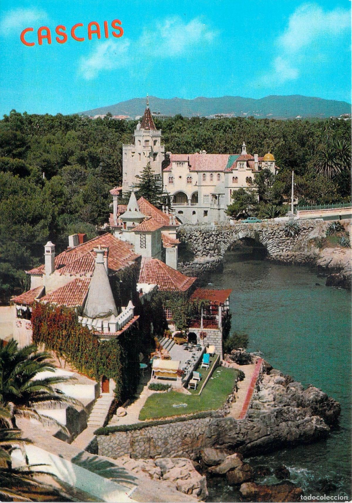 Cartes Postales: Postal Cascais Portugal - Museo Conde de Castro Guimar&atilde;es y Puente de Santa Marta