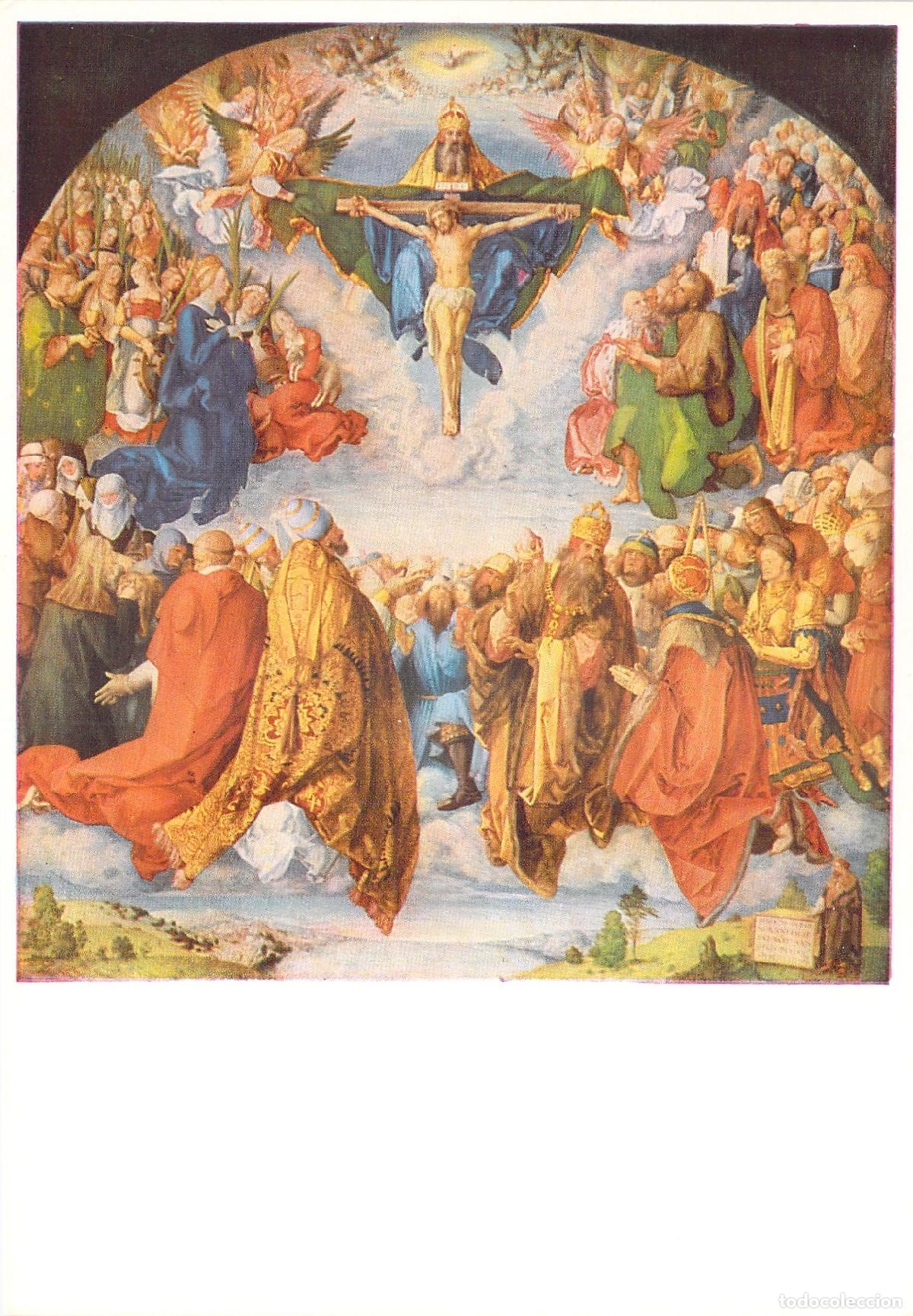 Postkarten: Postal Museo Viena: Adoraci&oacute;n de la Sant&iacute;sima Trinidad - Albrecht D&uuml;rer