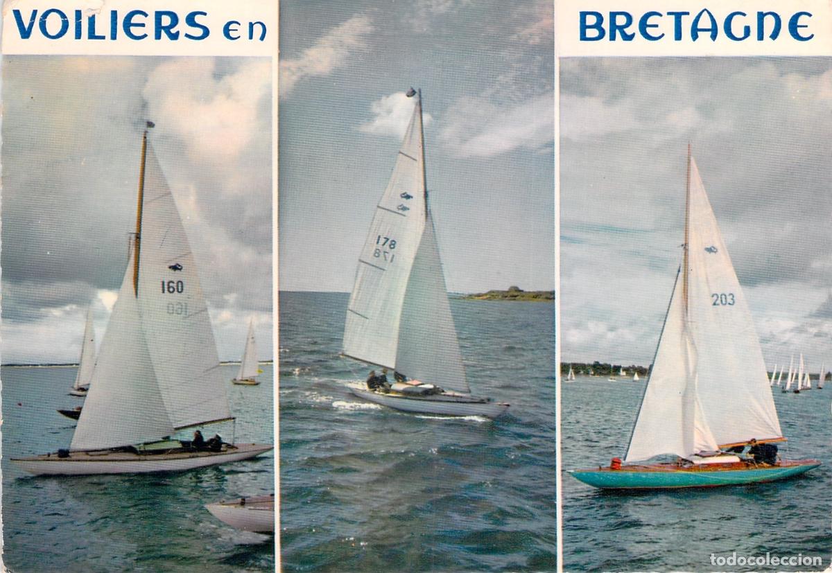Postales: Postal Breta&ntilde;a Francia, Veleros y Regata en la Costa, Edici&oacute;n JOS Le Doar&eacute;