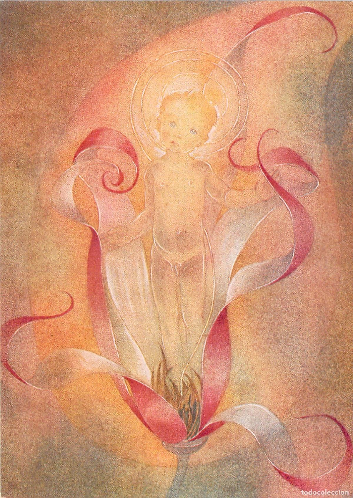 Postales: Postal Arte Fantas&iacute;a Sulamith W&uuml;lfing &rdquo;Junge Bl&uuml;te&rdquo; Ni&ntilde;o Querub&iacute;n