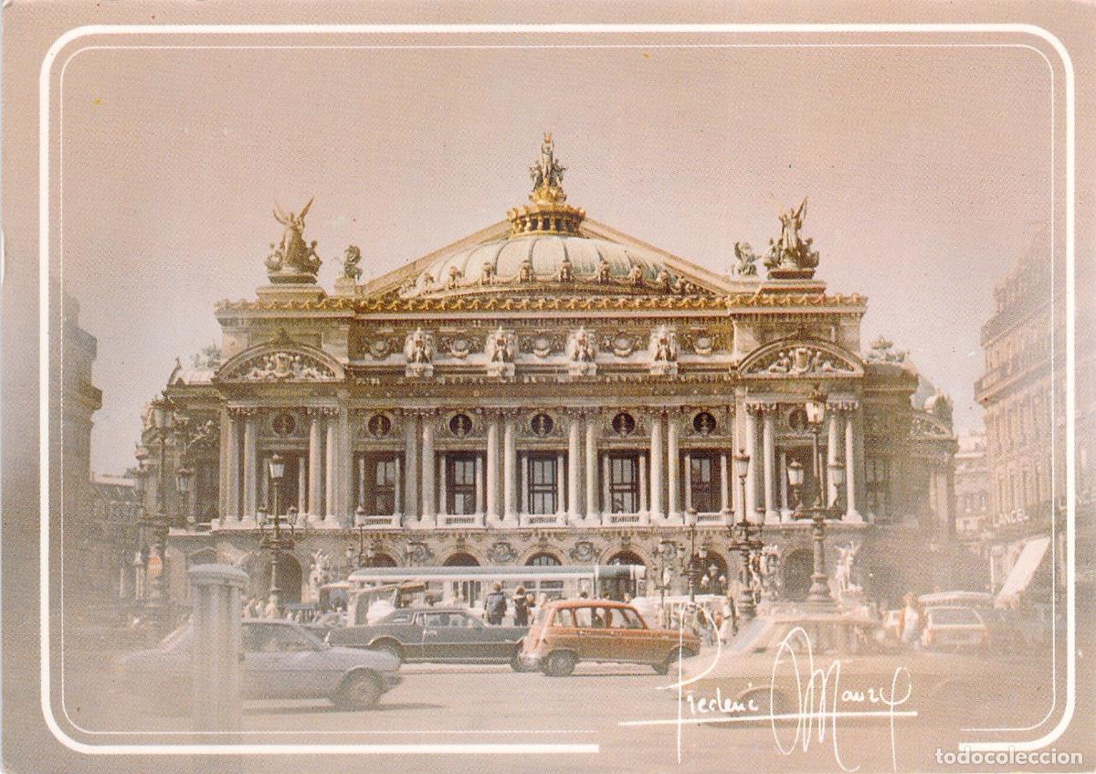 Cartoline: Postal Par&iacute;s: Fachada Principal de la Op&eacute;ra Garnier, Place de l'Op&eacute;ra