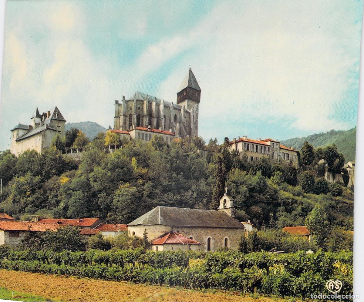 Cartoline: Postal de la Catedral y Capilla St Julien, St-Bertrand-de-Comminges, Francia.