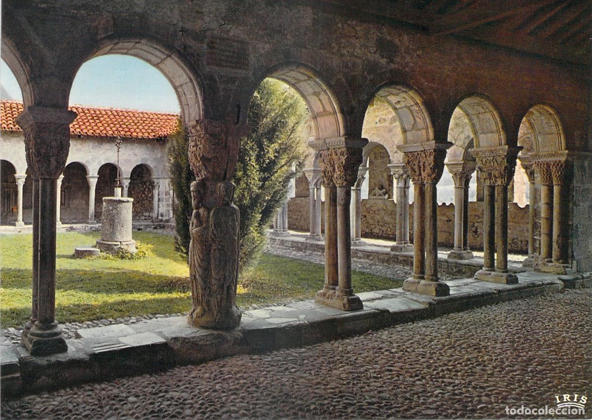 Cartoline: Postal Claustro Rom&aacute;nico Pilares Cuatro Evangelistas St-Bertrand-de-Comminges